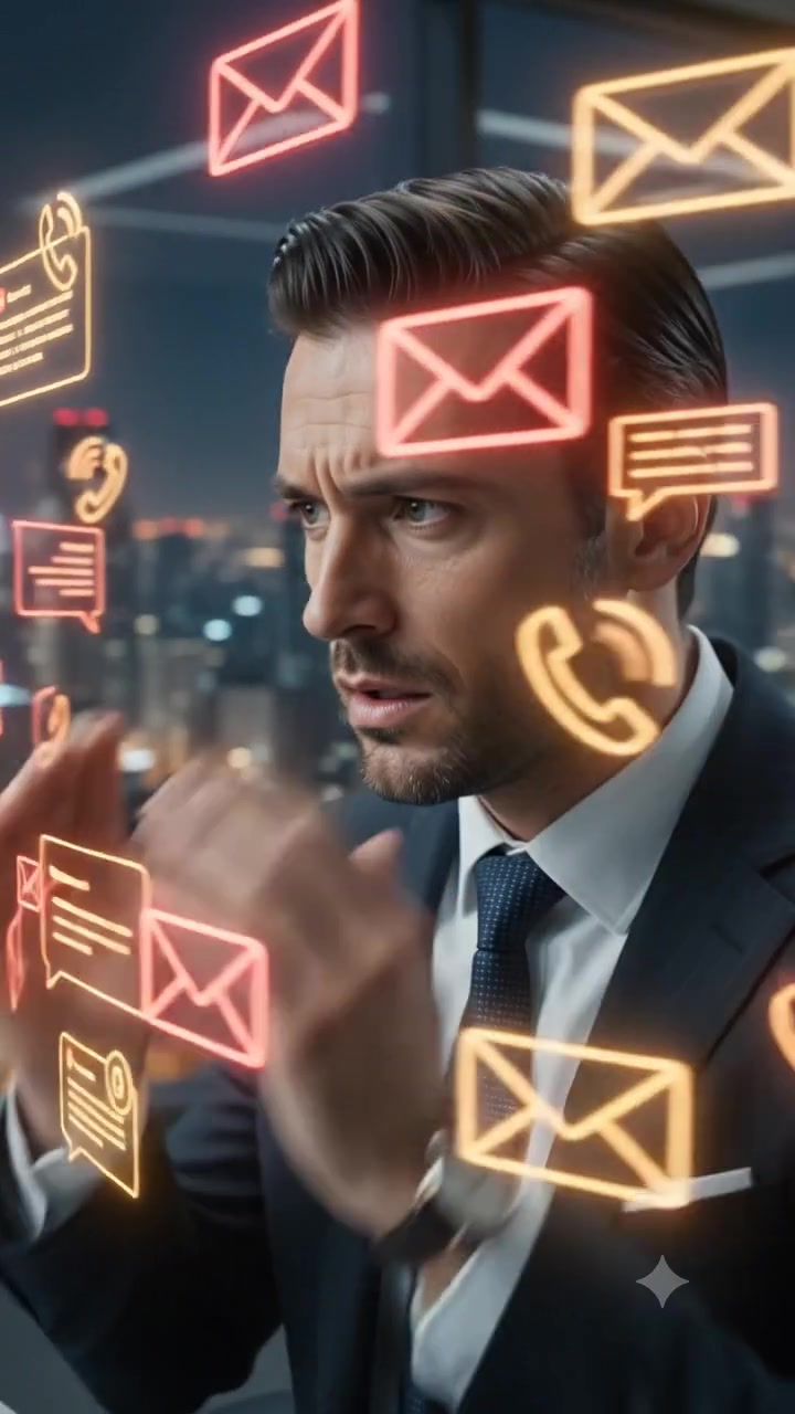 AI workflow business campaign still