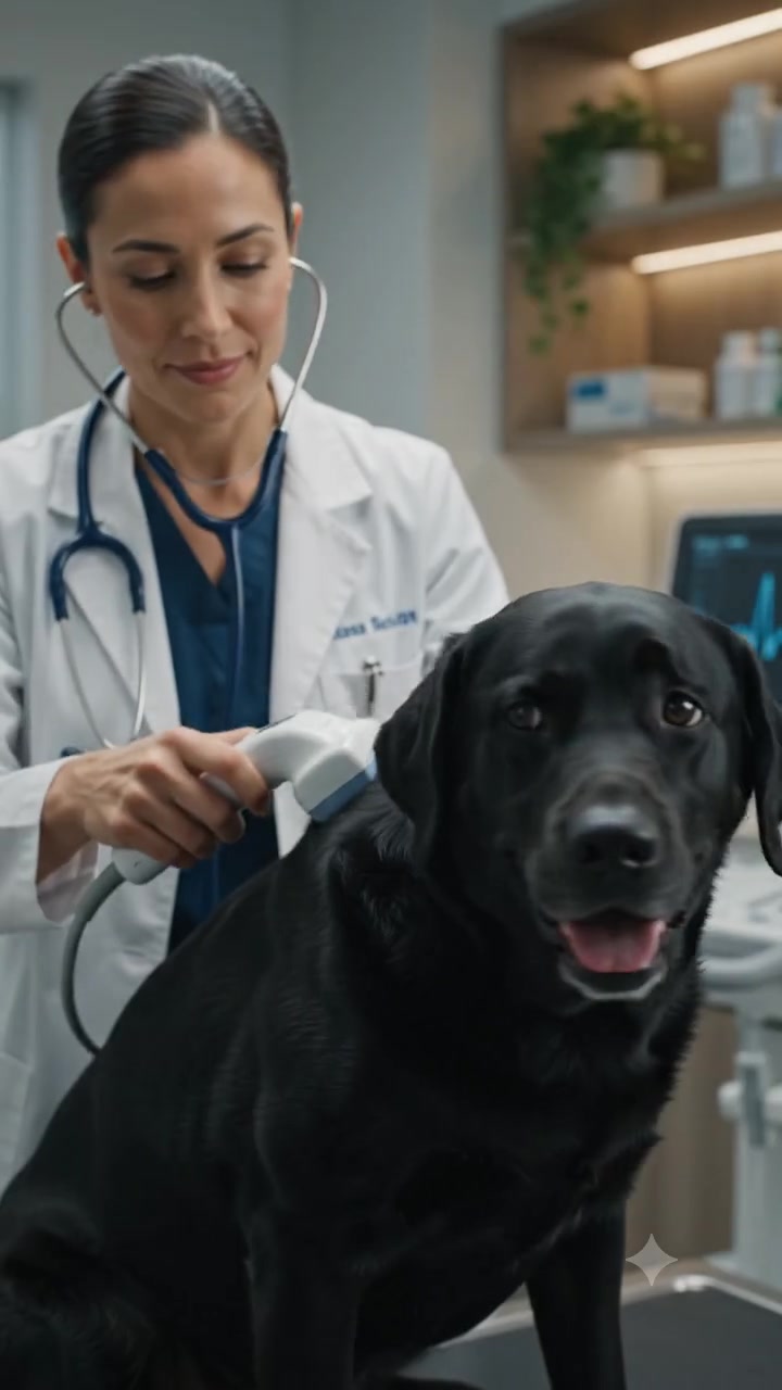 Luxury pet care clinic campaign still