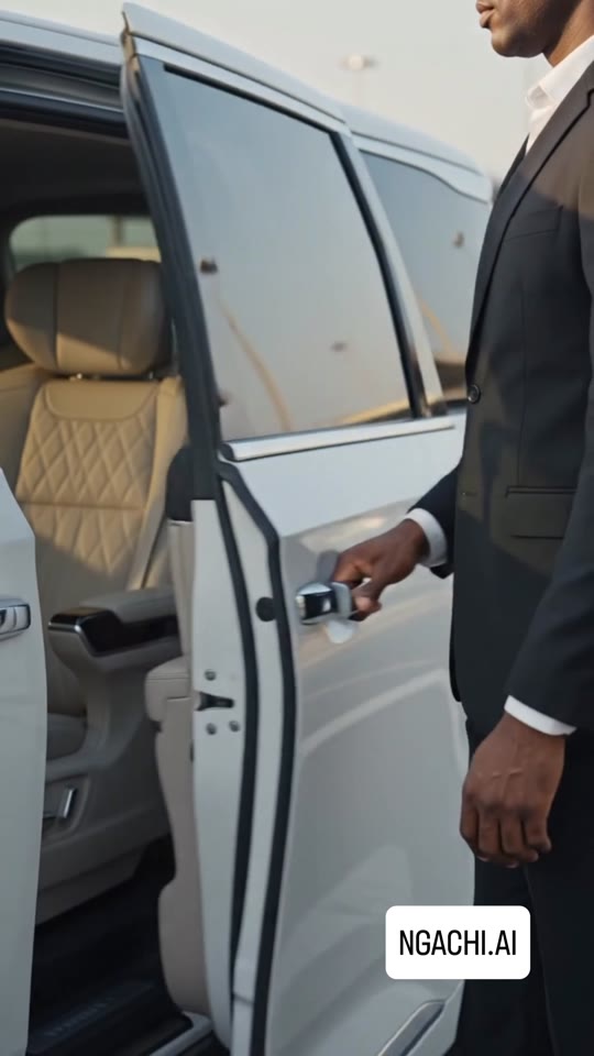 Luxury chauffeur campaign still
