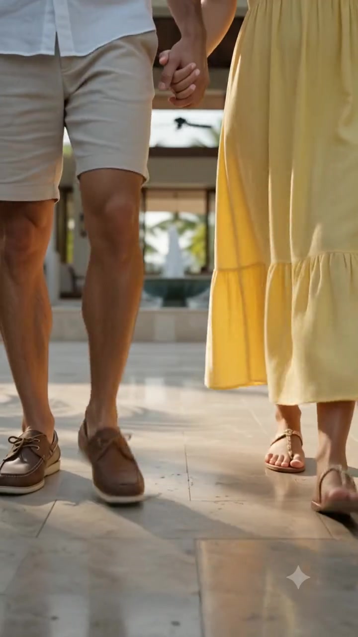 Travelers arriving at a property campaign still